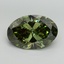 8.20 Ct. Fancy Vivid Green Oval Lab Grown Diamond