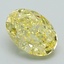 1.83 Ct. Fancy Intense Yellow Oval Lab Grown Diamond