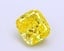 1.57 Ct. Fancy Vivid Yellow Cushion Lab Grown Diamond