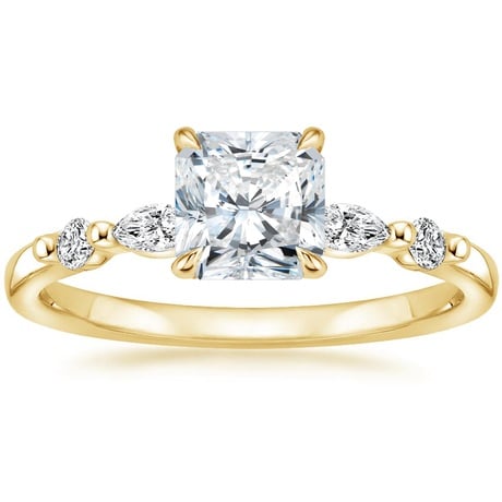 18K Yellow Gold Petite Versailles Diamond Bridal Set (3/8 ct. tw.)
