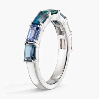 Luxe Coastal Ombre Emerald Cut Ring