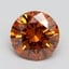 3.00 Ct. Fancy Vivid Orange Round Lab Grown Diamond