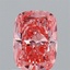 1.06 Ct. Fancy Vivid Pink Cushion Lab Grown Diamond