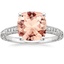 18K White Gold Hudson Engraved Diamond Ring, smalltop view