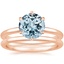 14KR Aquamarine Esme Bridal Set, smalltop view