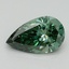1.52 Ct. Fancy Vivid Pacific Green Pear Lab Grown Diamond