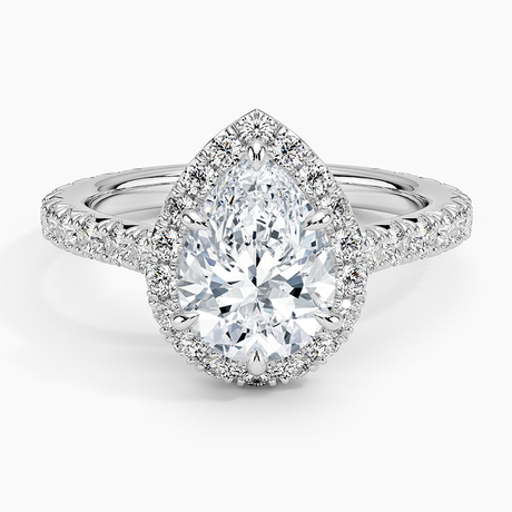 Estelle Halo Diamond Ring - Brilliant Earth