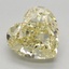 3.53 Ct. Fancy Light Yellow Heart Lab Grown Diamond