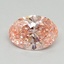 1.02 Ct. Fancy Vivid Pink Oval Lab Grown Diamond