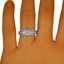 The Zsa Zsa Ring, smalltop view on a hand