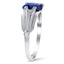 Modern Sapphire and Diamond Engagement Ring, smallview