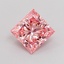 1.68 Ct. Fancy Vivid Pink Princess Lab Grown Diamond