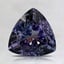 7.6x7.5mm Unheated Parti-Color Trillion Tanzanite