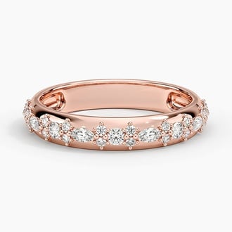 Mosaic Nadia Diamond Ring in 14K Rose Gold