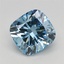 1.51 Ct. Fancy Vivid Blue Cushion Lab Grown Diamond