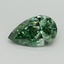 1.04 Ct. Fancy Vivid Green Pear Lab Grown Diamond