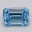 4.06 Ct. Fancy Vivid  Blue Emerald Lab Grown Diamond