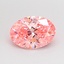 1.47 Ct. Fancy Vivid Pink Oval Lab Grown Diamond