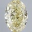 3.03 Ct. Fancy Light  Yellow Oval Lab Grown Diamond