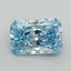 2.71 Ct. Fancy Vivid Blue Radiant Lab Grown Diamond