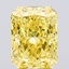 3.81 Ct. Fancy Vivid  Yellow Radiant Lab Grown Diamond
