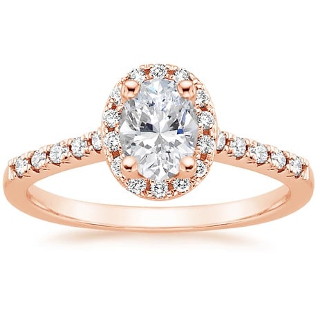 14K Rose Gold Odessa Diamond Ring (1/5 ct. tw.) with Sonora Diamond Ring (1/8 ct. tw.)