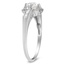 The Heiress Ring, smalltop view on a hand