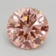 2.70 Ct. Fancy Intense Pink Round Lab Grown Diamond