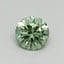 0.65 Ct. Fancy Vivid Green Round Lab Grown Diamond