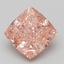 7.04 Ct. Fancy Vivid Pink Cushion Lab Grown Diamond