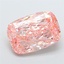 10.30 Ct. Fancy Vivid  Pink Cushion Lab Grown Diamond