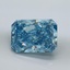 10.66 Ct. Fancy Vivid Malibu Blue Radiant Lab Grown Diamond