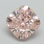 3.06 Ct. Fancy Intense Pink Cushion Lab Grown Diamond
