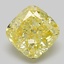 4.08 Ct. Fancy Intense Yellow Cushion Lab Grown Diamond