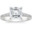 18K White Gold Poetica Diamond Ring, smalltop view