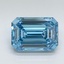 3.58 Ct. Fancy Vivid Malibu Blue Emerald Lab Grown Diamond