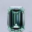 7.03 Ct. Fancy Vivid Green Emerald Lab Grown Diamond