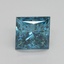 2.14 Ct. Fancy Vivid Blue Princess Lab Grown Diamond