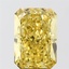 5.01 Ct. Fancy Vivid  Yellow Radiant Lab Grown Diamond