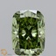 1.99 Ct. Fancy Vivid Green Cushion Lab Grown Diamond