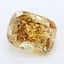3.55 Ct. Fancy Intense Grayish Yellow Cushion Lab Grown Diamond