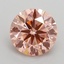1.43 Ct. Fancy Intense Pink Round Lab Grown Diamond
