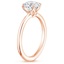 14K Rose Gold Aveline Solitaire Ring, smallside view