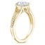 18K Yellow Gold Tressa Split Shank Diamond Ring, smallside view