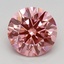 1.11 Ct. Fancy Vivid Pink Round Lab Grown Diamond