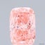 2.07 Ct. Fancy Vivid Pink Cushion Lab Grown Diamond