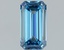 1.00 Ct. Fancy Vivid Blue Emerald Lab Grown Diamond