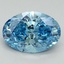 2.2 Ct. Fancy Vivid Blue Oval Lab Grown Diamond