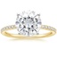 18K Yellow Gold Ballad Half Coverage Diamond Ring (1/8 ct. tw.), smalltop view