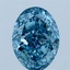 2.03 Ct. Fancy Vivid Blue Oval Lab Grown Diamond